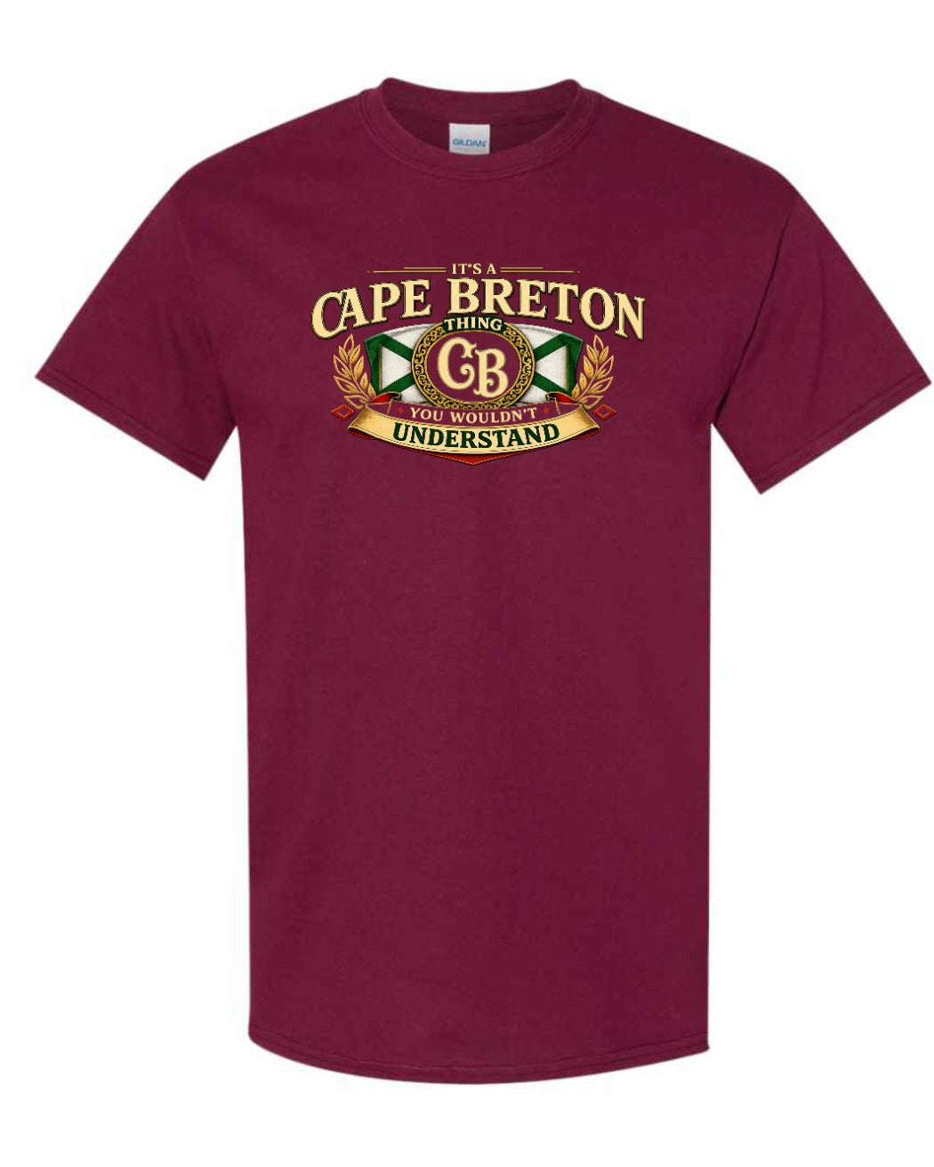Cb Understand Flag Men's Tee in Maroon