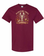 Maritime Swag Lobster Final Men's Tee in Maroon