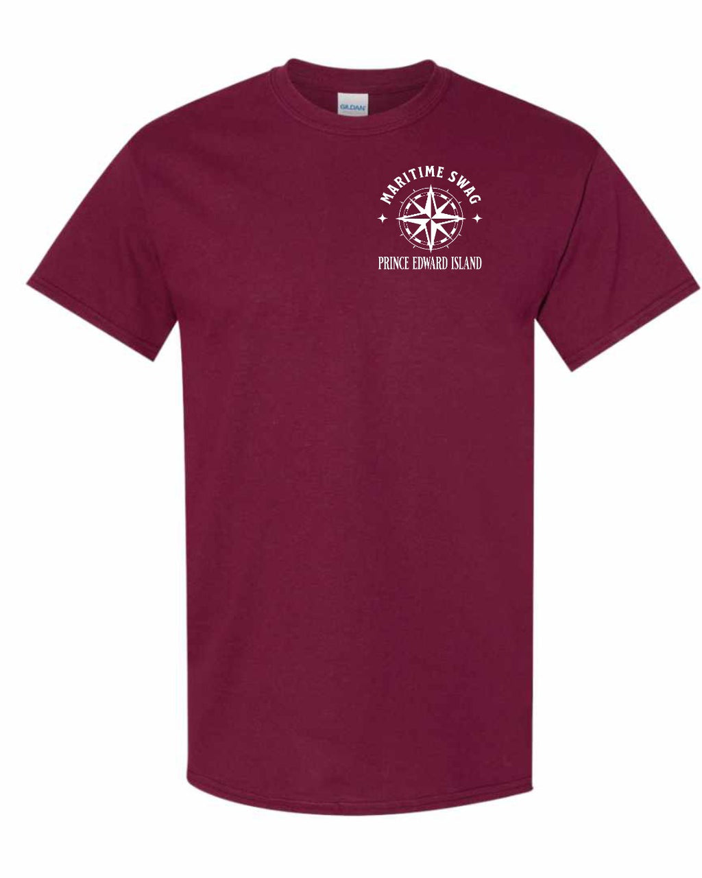 Maritime Swag PEI Compass Left Chest Men's Tee