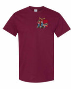 New Mean and Nasty Canadians Left Chest Men's Tee in Maroon
