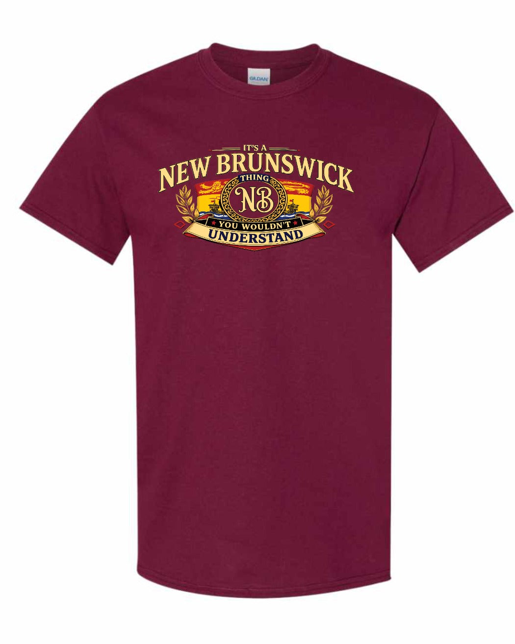 Nb Understand Full Front Men's Tee in Maroon
