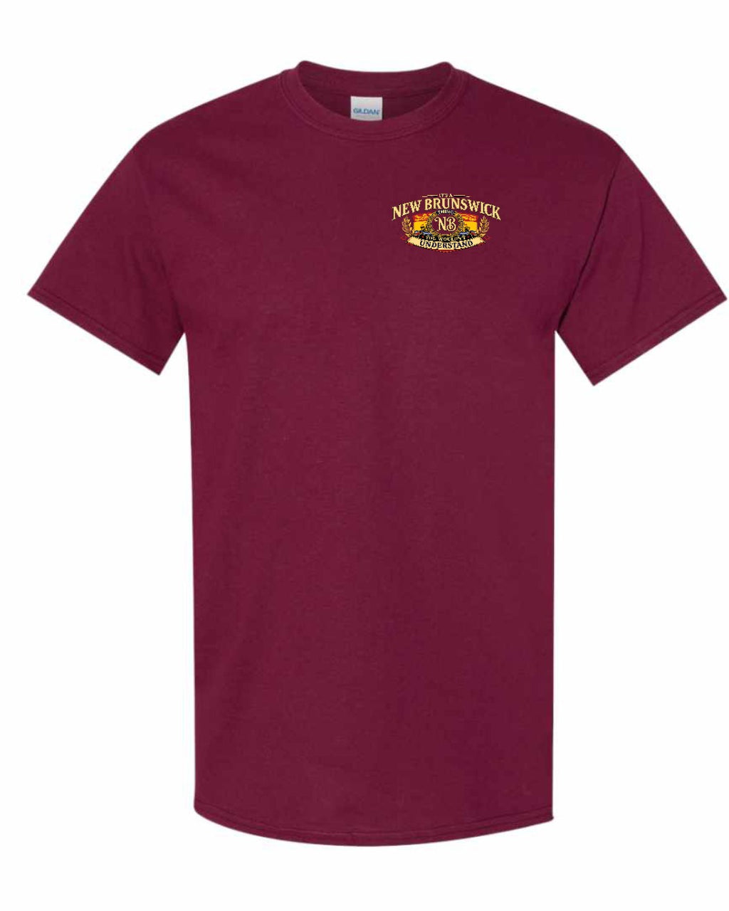 Nb Understand Left Chest and Back Men's Tee in Maroon