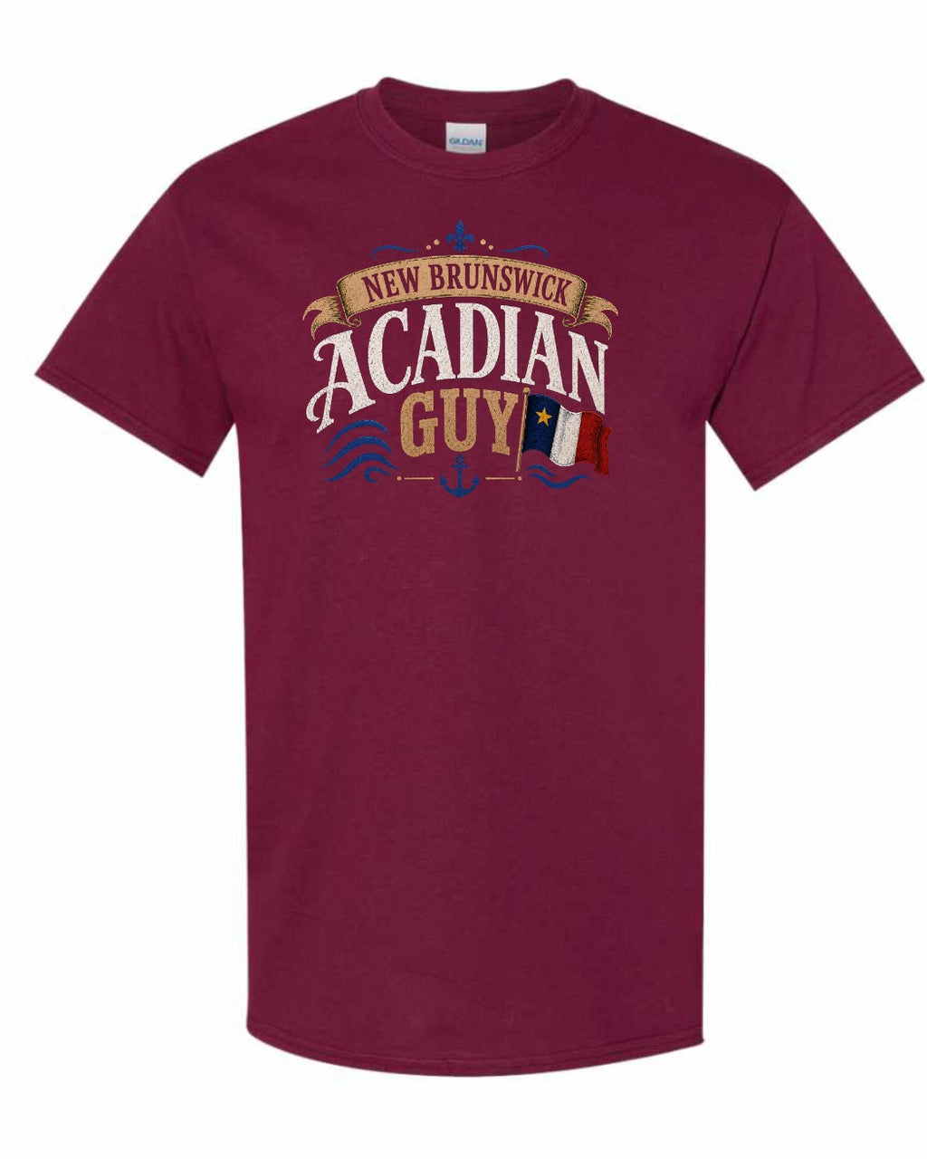 New Brunswick Guy Men's Tee in Maroon