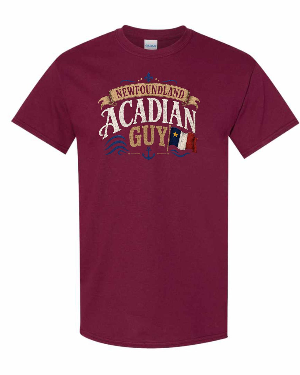 Newfoundland Guy Men's Tee in Maroon