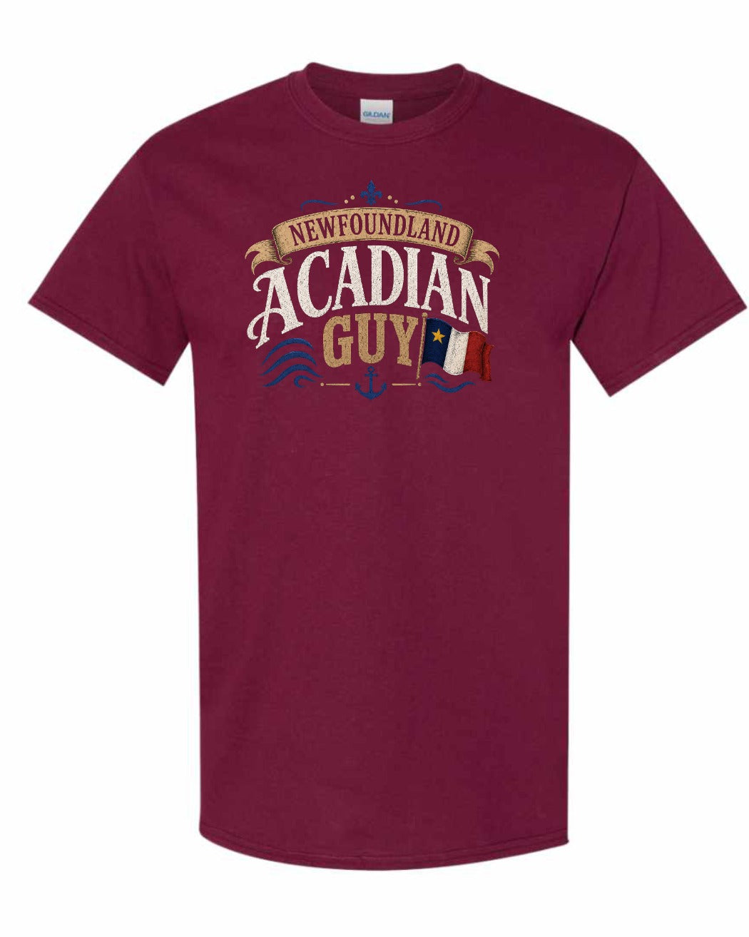 Newfoundland Guy Men's Tee in Maroon