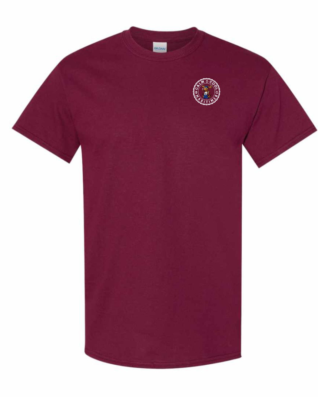 Calm Cool Maritimer Moose Left Chest & Back Men's Tee