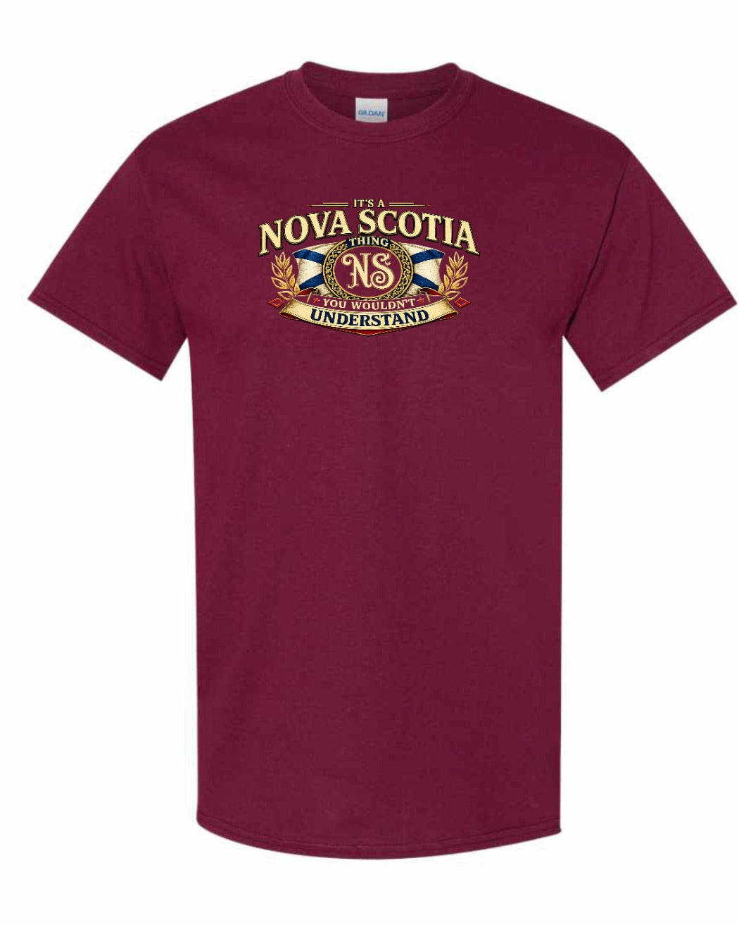 Ns Understand Men's Tee in Maroon