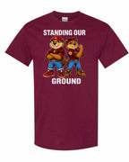 Standing Our Ground Full Front Men's Tee in Maroon
