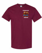 Standing Our Ground Left Chest and Back Men's Tee in Maroon