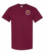 Born and Raised NB Heart Flag Left Chest Men's Tee