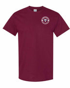 Born and Raised NS Heart Flag Left Chest & Back Men's Tee