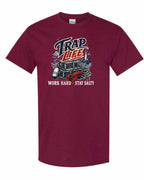 Trap Life Men's Tee in Maroon