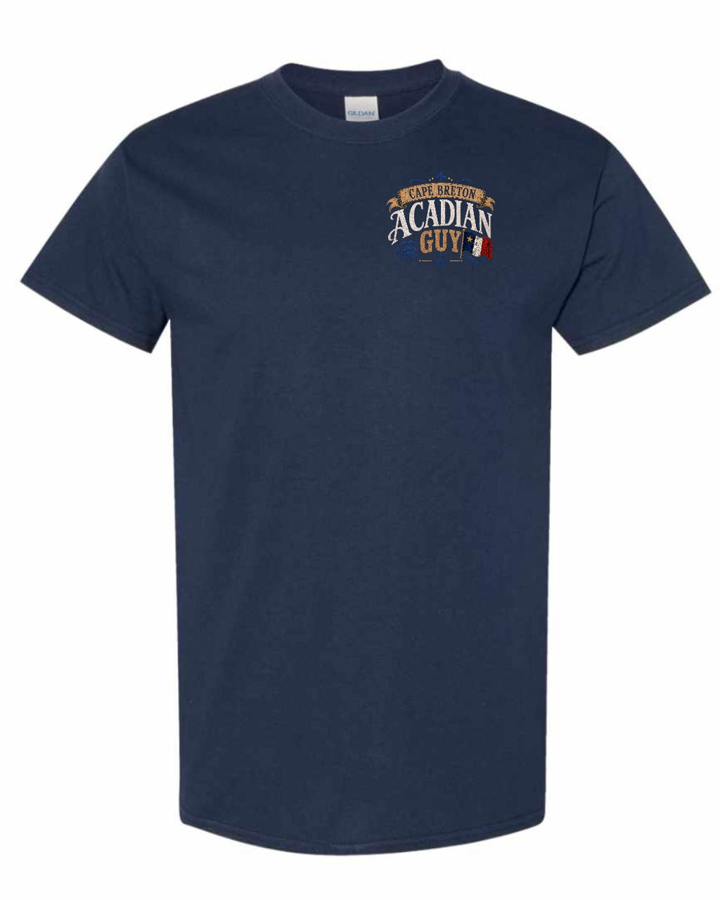 Cape Breton Guy Left Chest Men's Tee in Navy