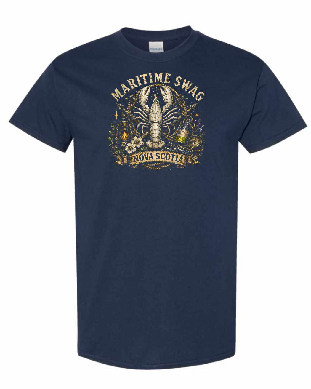 Maritime Swag Lobster Final Men's Tee in Navy
