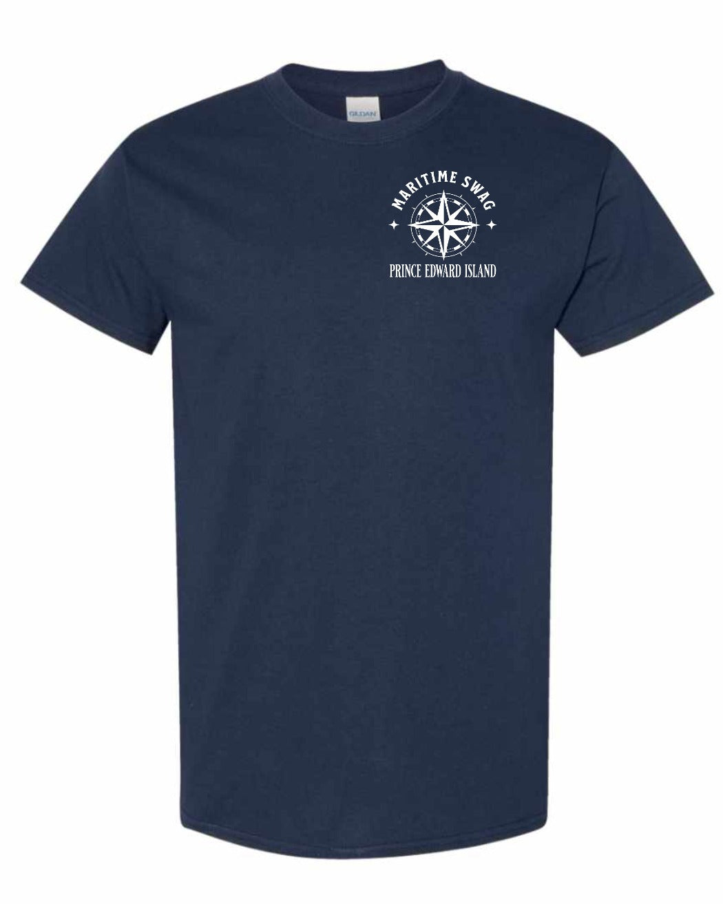 Maritime Swag PEI Compass Left Chest Men's Tee