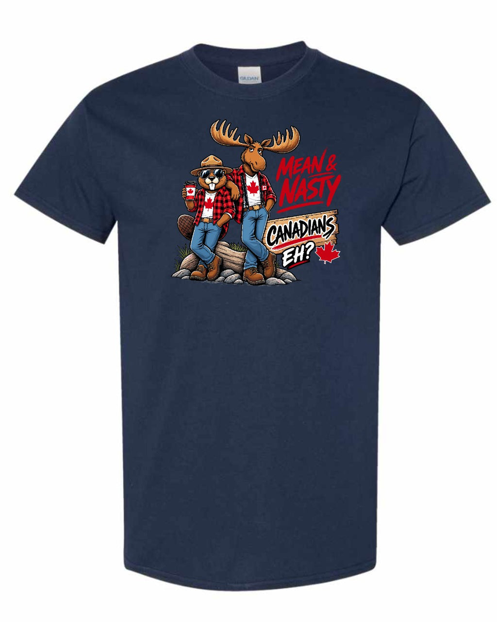 New Mean and Nasty Canadians Men's Tee in Navy