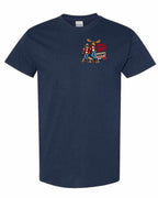 New Mean and Nasty Canadians Left Chest Men's Tee in Navy