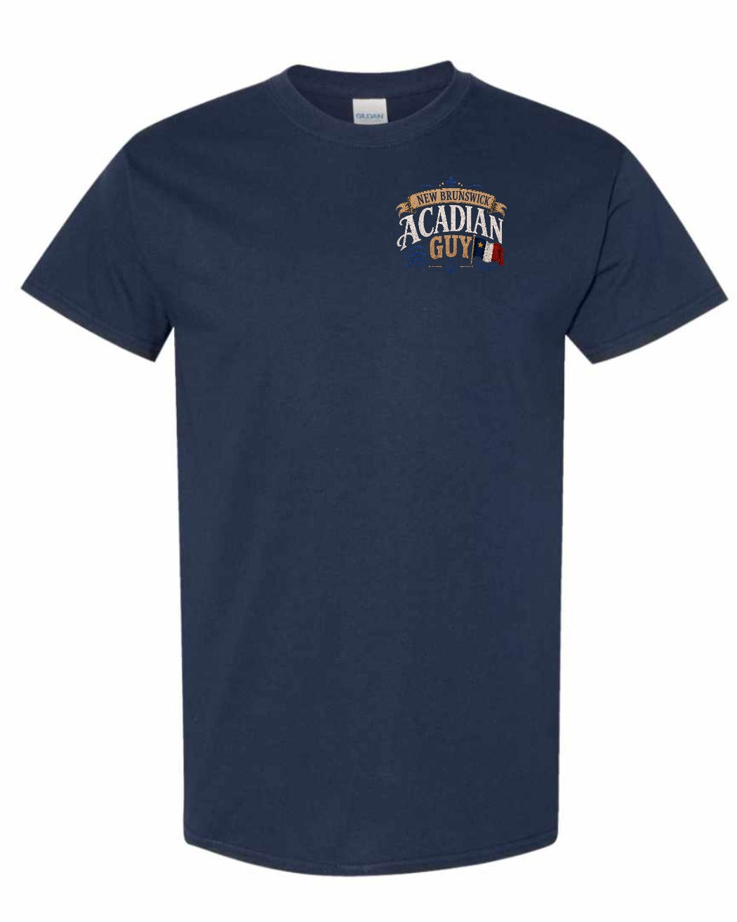 New Brunswick Guy Left Chest Men's Tee in Navy