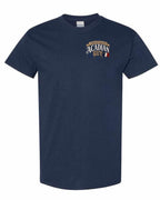Newfoundland Guy Left Chest Men's Tee in Navy