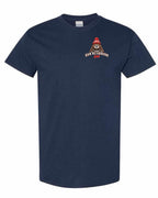 Dam Neighbours Left Chest and Back Men's Tee in Navy
