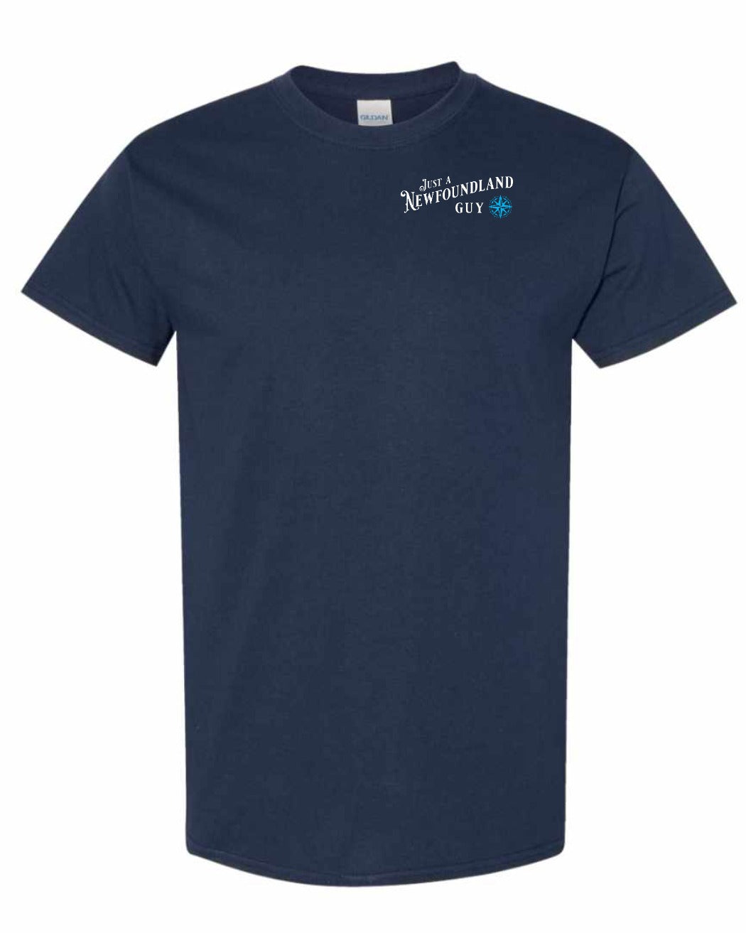 Just A NFLD Guy Blue Compass Left Chest Men's Tee