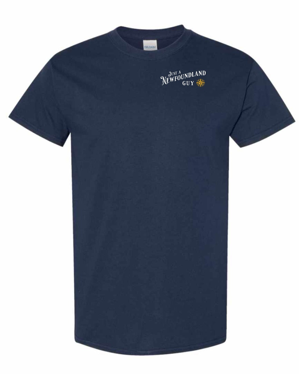 Just A NFLD Guy Yellow Compass Left Chest Men's Tee