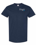 Living the PEI Life Blue Compass Left Chest Men's Tee