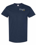 Living the PEI Life Yellow Compass Left Chest Men's Tee