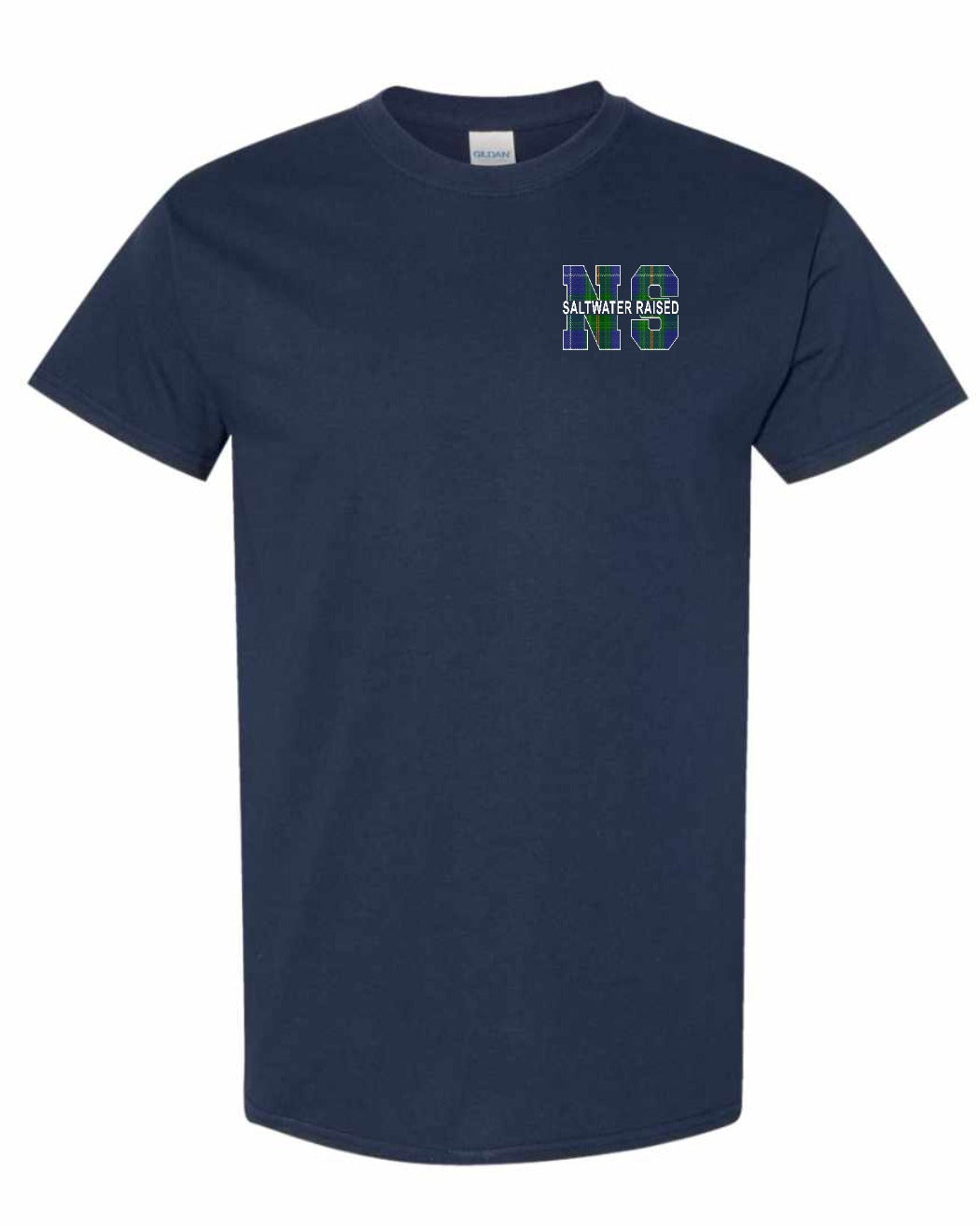 NS Saltwater Raised NS Left Chest and Back Men's tee