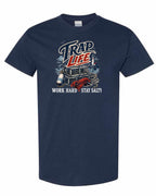 Trap Life Men's Tee in Navy