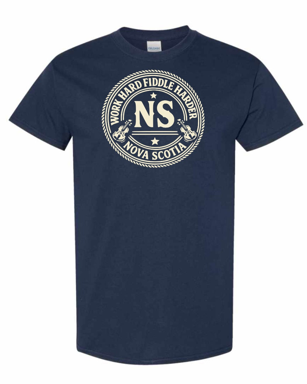 Work Hard Ns Men's Tee in Navy