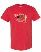 Muisic Will Continue Bagpipes Men's Tee in Red
