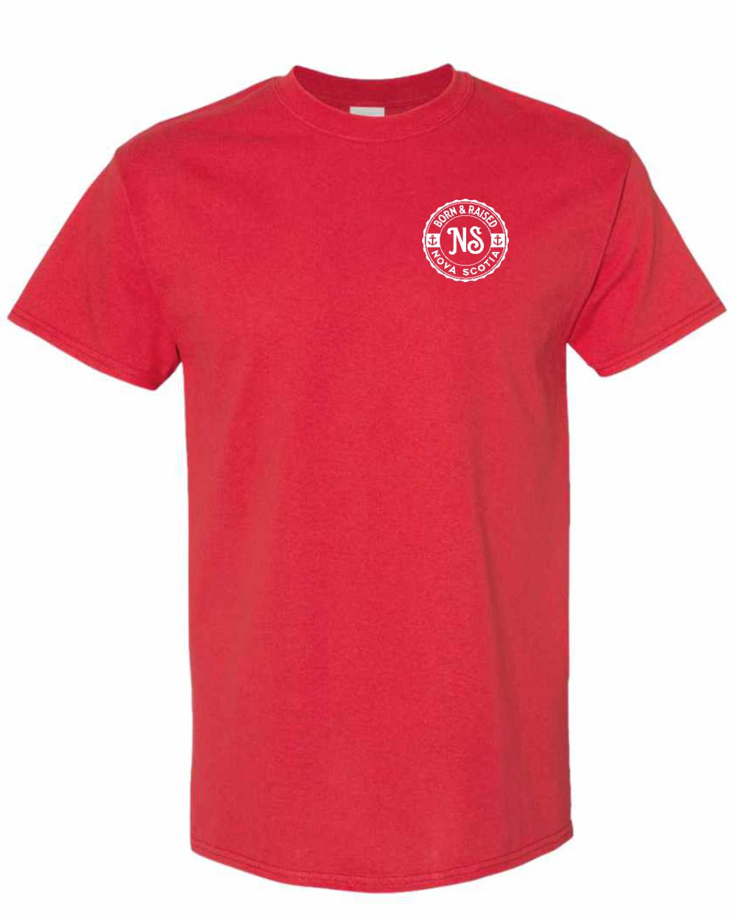 Born & Raised NS Left Chest and Back Men's tee