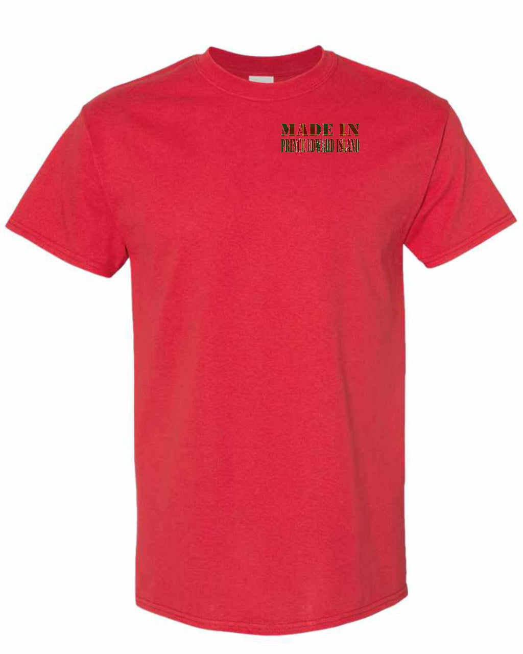 Made in PEI Tartan Left Chest Men's Tee