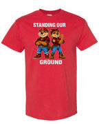 Standing Our Ground Full Front Men's Tee in Red