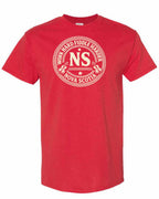 Work Hard Ns Men's Tee in Red