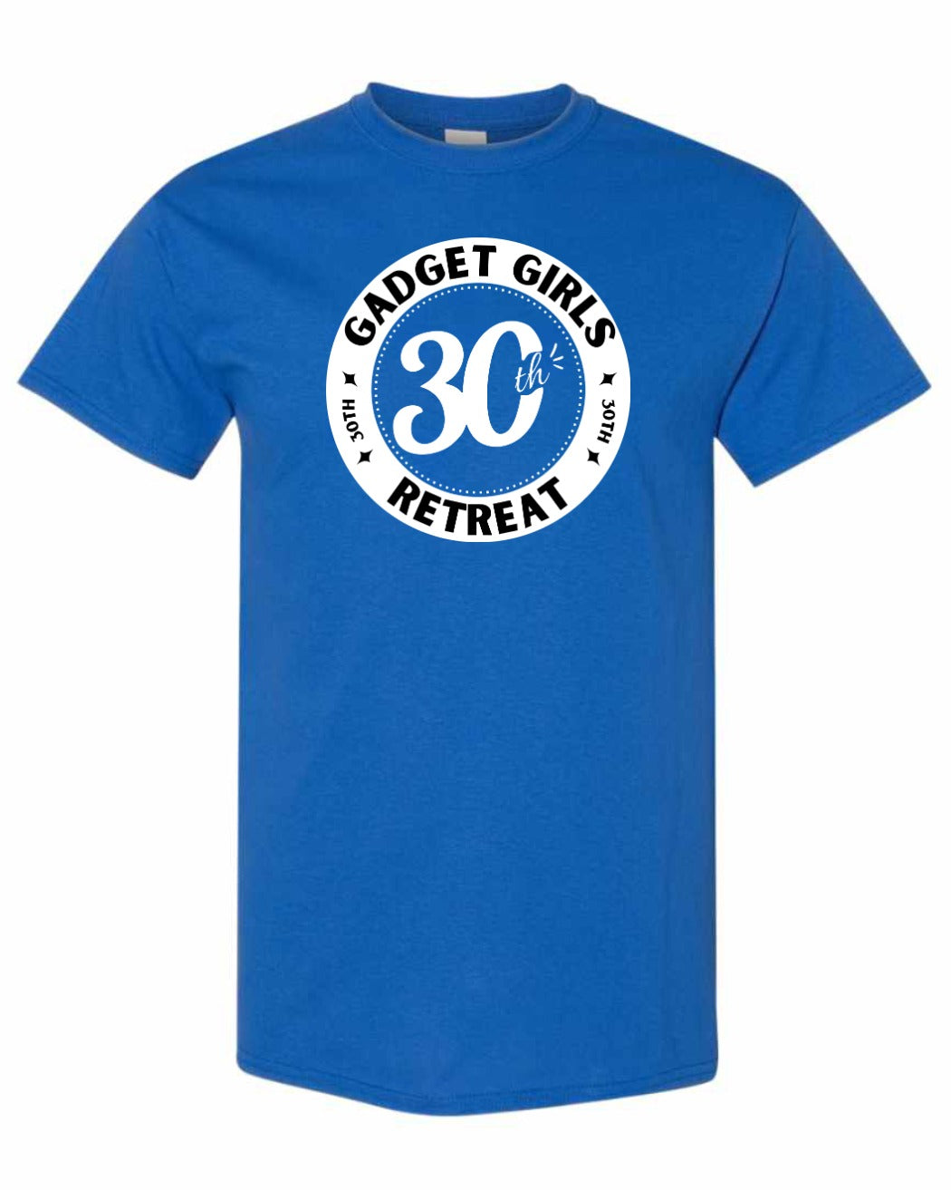 Gadget Girls 30th Retreat Men's Tee White Logo