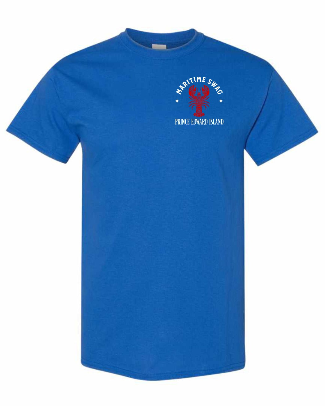 Maritime Swag PEI Mandala Red Lobster Left Chest Men's Tee