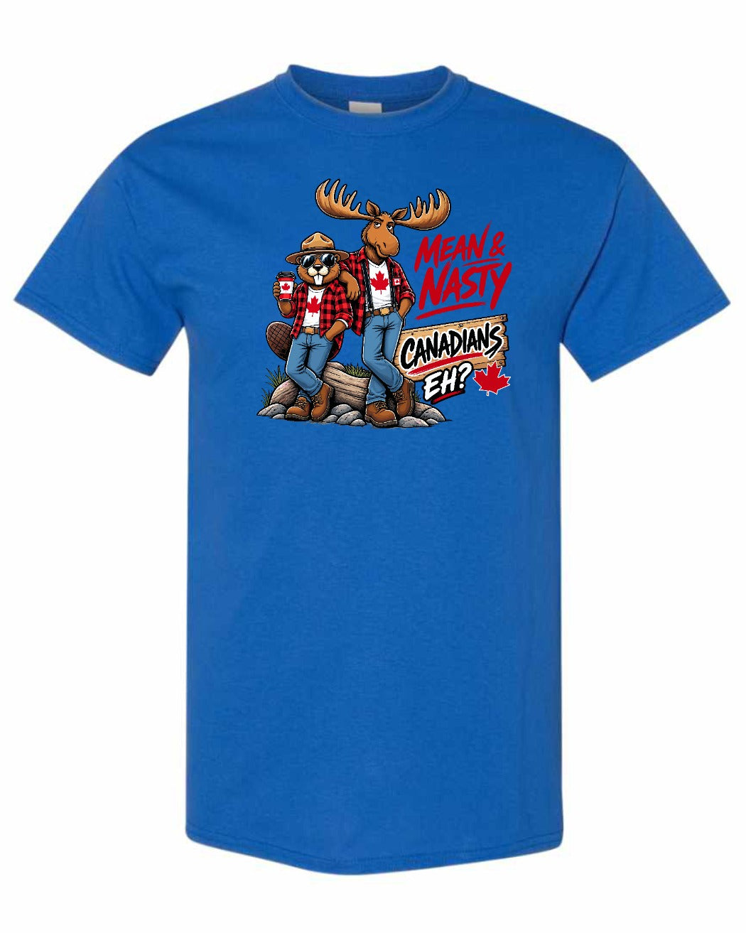 New Mean and Nasty Canadians Men's Tee in Royal