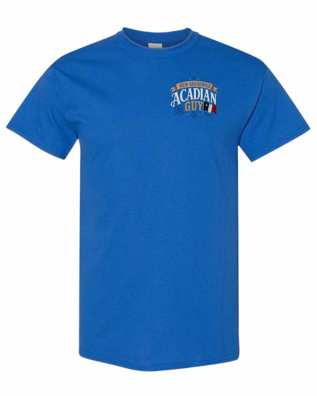 New Brunswick Guy Left Chest Men's Tee in Royal