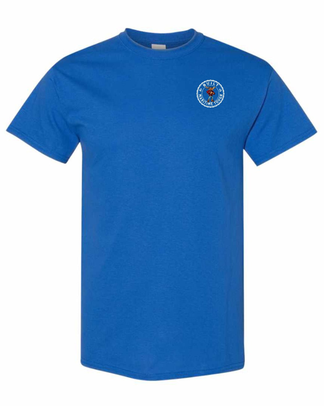 Built Maritime Tough Moose Left Chest & Back Men's Tee
