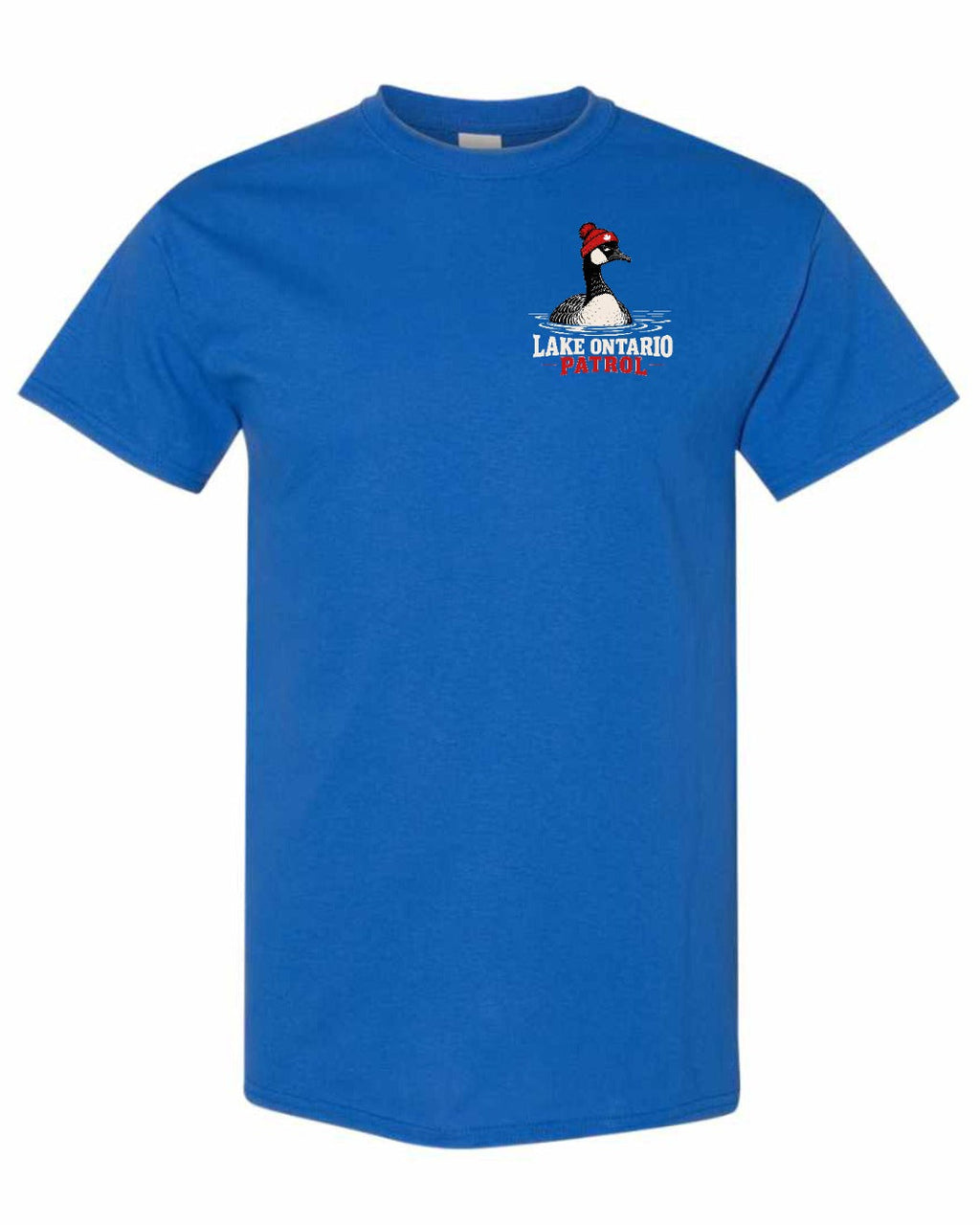 Lake Patrol Left Chest and Back Men's Tee in Royal