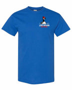 Lake Patrol Left Chest and Back Men's Tee in Royal