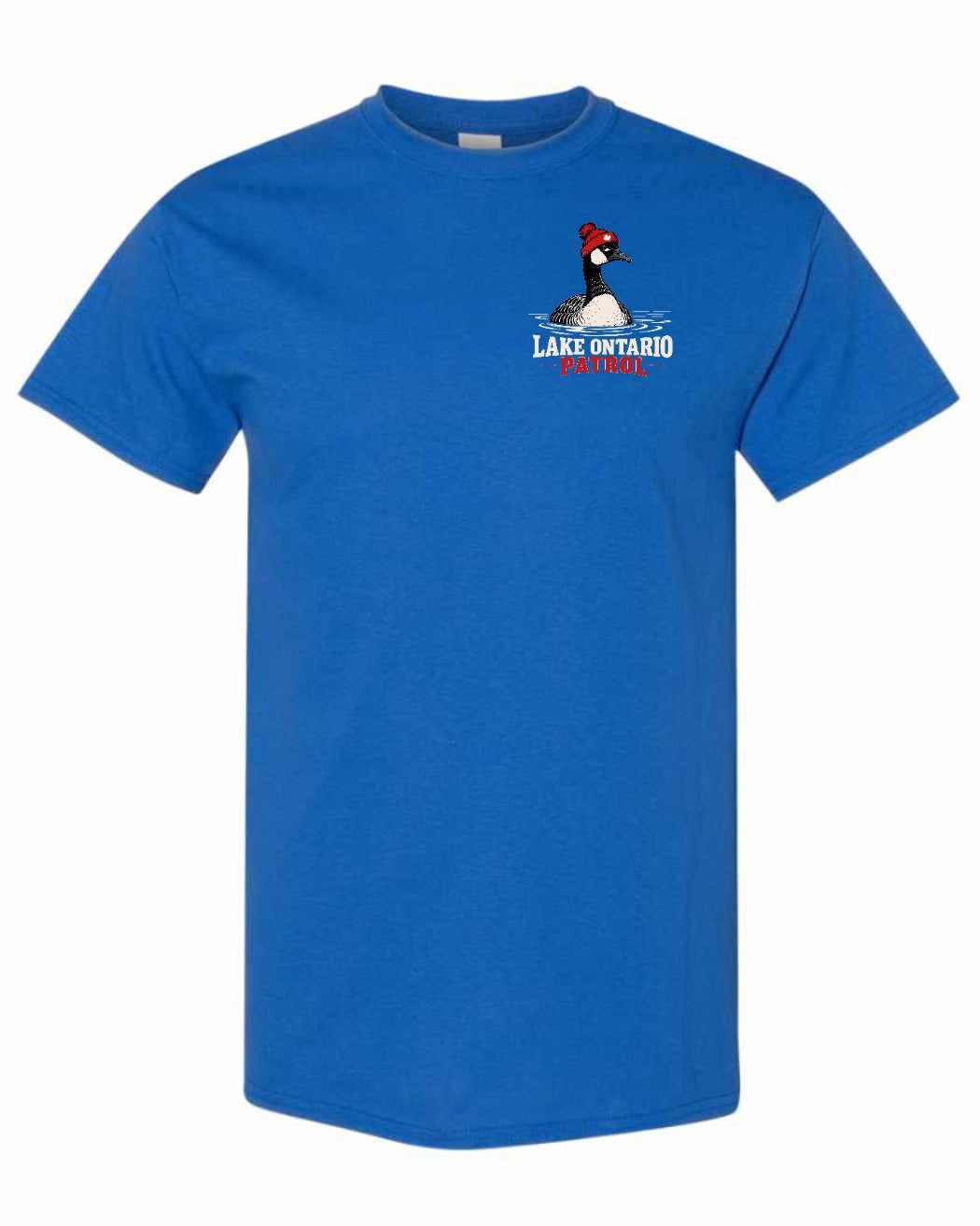 Lake Patrol Left Chest and Back Men's Tee in Royal