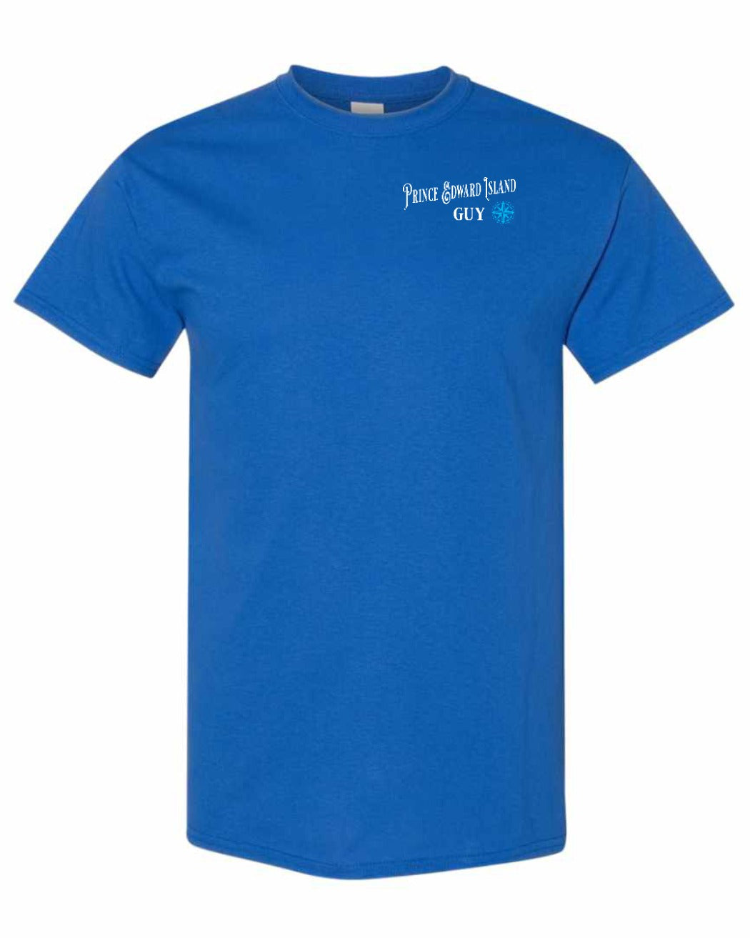 PEI Guy Blue Compass Left Chest Men's Tee