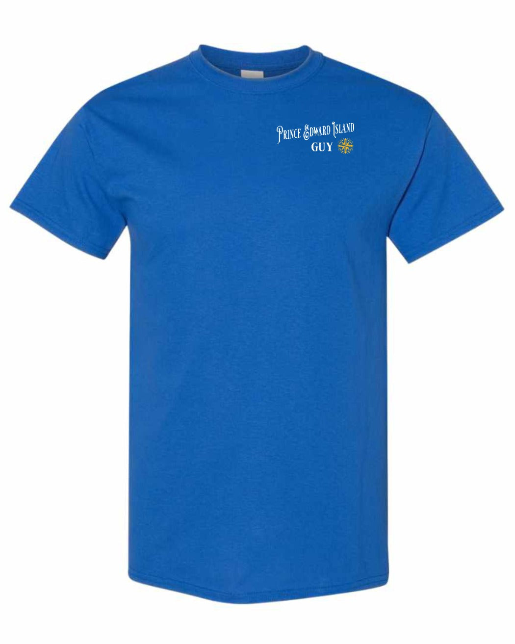 PEI Guy Yellow Compass Left Chest Men's Tee