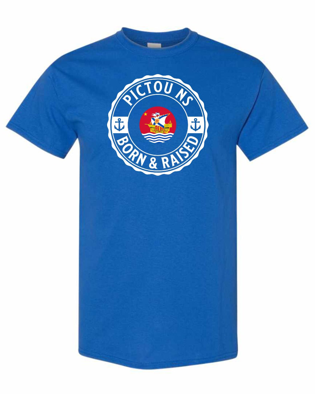 Pictou Born Raised Men's Tee in Royal