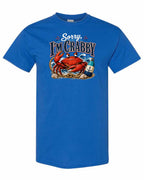 Sorry Im Crabby Men's Tee in Royal