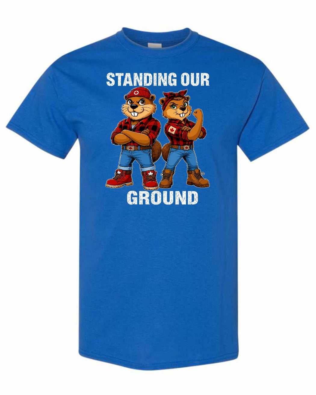 Standing Our Ground Full Front Men's Tee in Royal