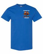 Standing Our Ground Left Chest and Back Men's Tee in Royal